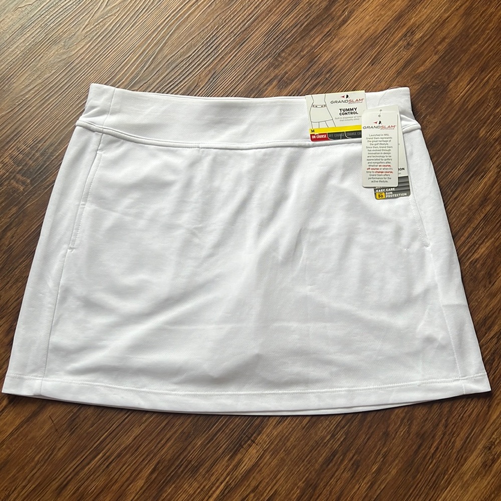 White Athletic Skort